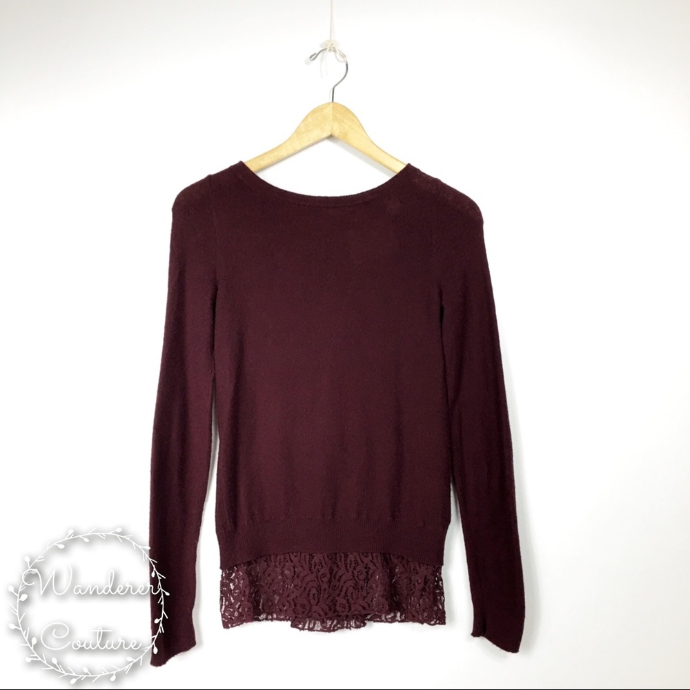 Anthro Angel of the North Lace Sweater